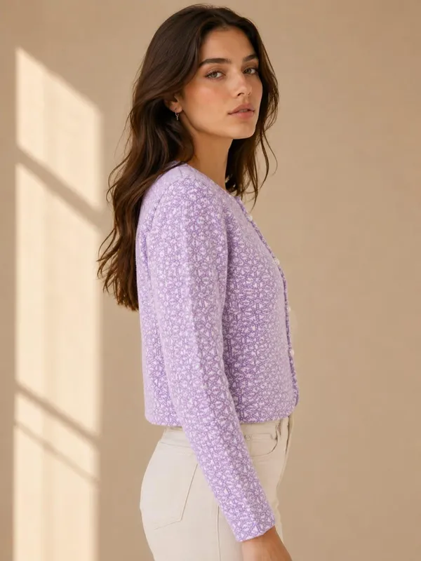 Lavender_Wool_Cardigan_For_Women