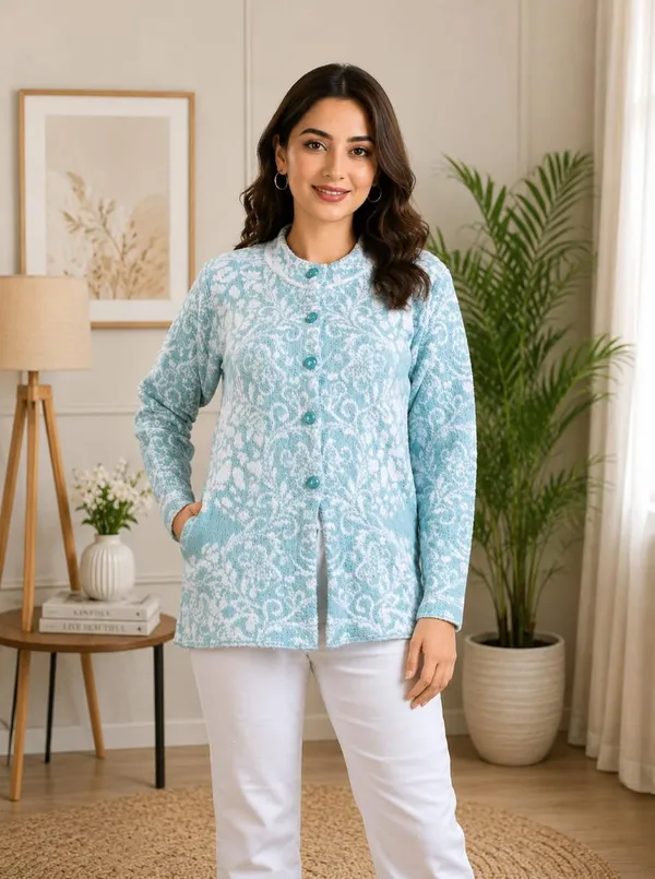 Light_Blue_Wool_Hair_Cardigan_For_Women
