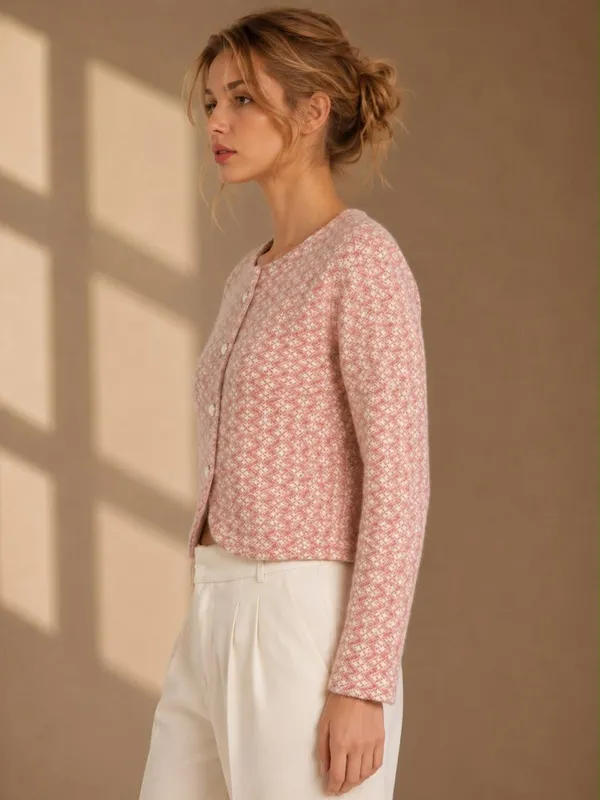 Pink_Wool_Cardigan_For_Women