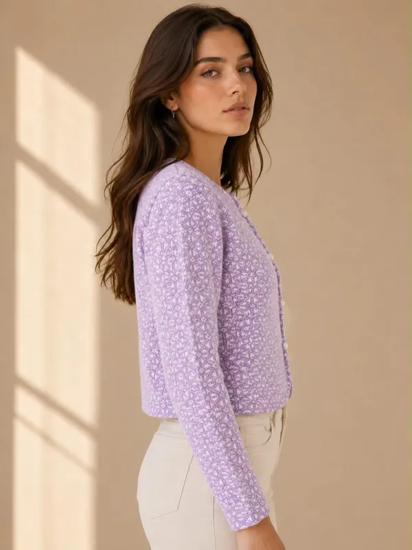 Lavender_Wool_Cardigan_For_Women