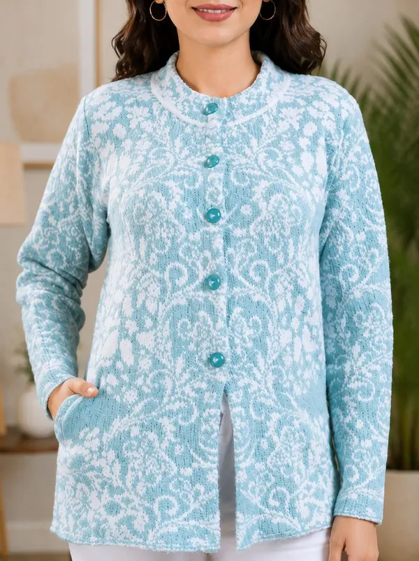 Light_Blue_Wool_Hair_Cardigan_For_Women
