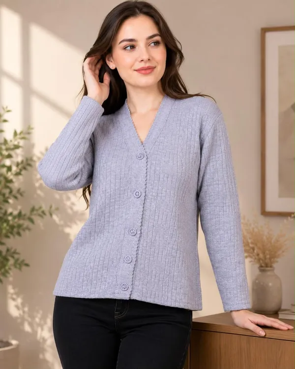 Lavender_Wool_&_Cotton_Cardigan_For_Women
