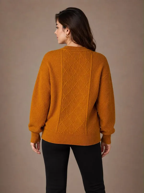Mustard_Wool_Sweater_For_Women