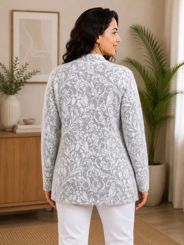 Grey_Wool_Hair_Cardigan_For_Women