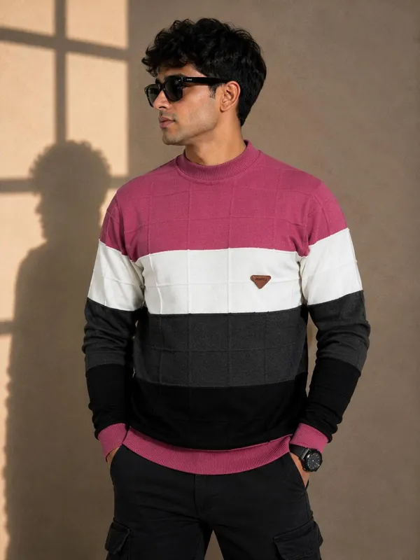Multicolor_Wool_&_Cotton_Sweatshirt_For_Men