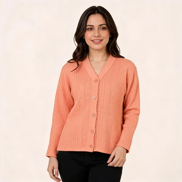 Coral_Wool_Blend_Regular_Fit_Cardigan_For_Women