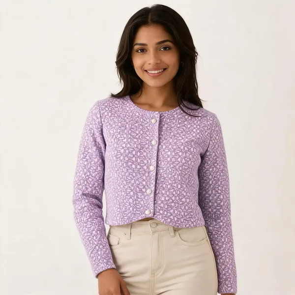 Lavender_Wool_Cropped_Fit_Cardigan_For_Women