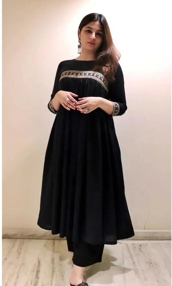 Mjsales_Women_Cotton_Rayon_Kurta_Pant_Set