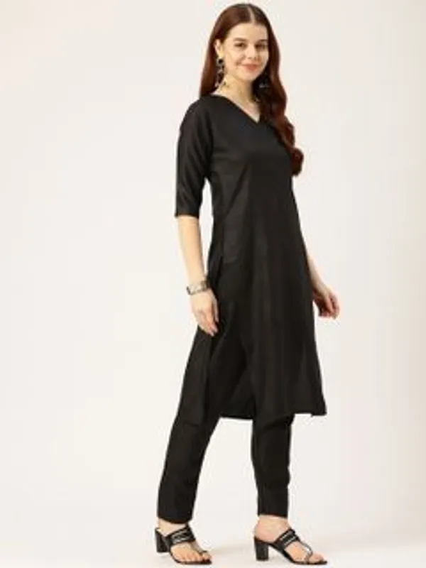 Nirja_Fab_Women_Cotton_Rayon_Kurti_Pant_Set
