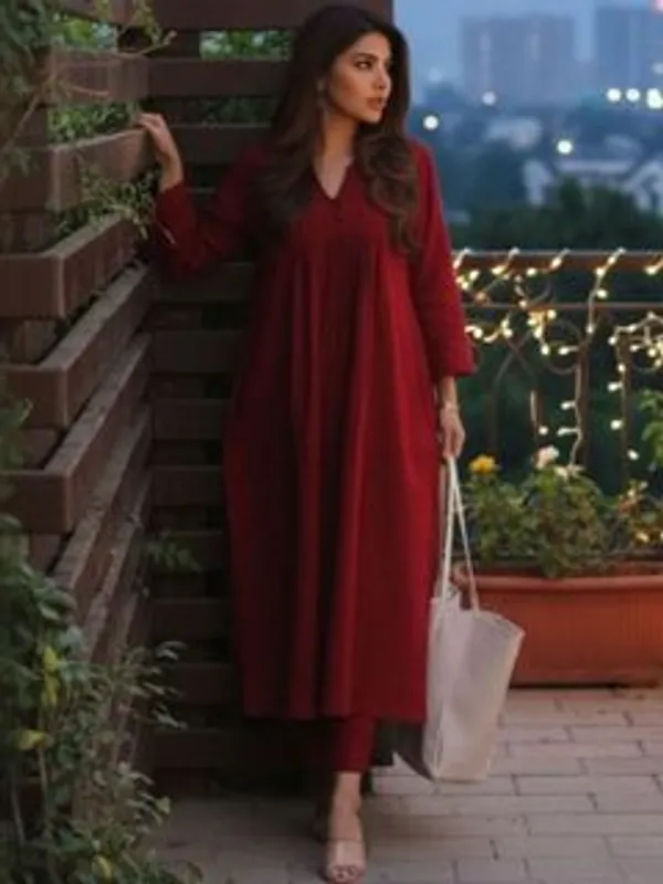 Theshivcreation_Women_Viscose_Rayon_Kurti_Palazzo_Set