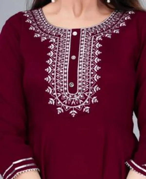 Embroidered_Viscose_Rayon_Anarkali_Kurta_For_Women
