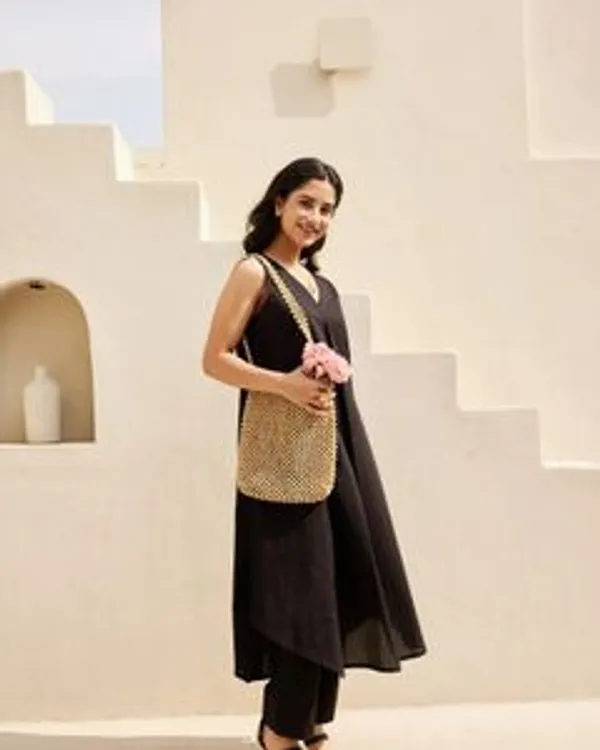 Pack_Of_2_Solid_Cotton_Blend_A_Line_Kurta_For_Women