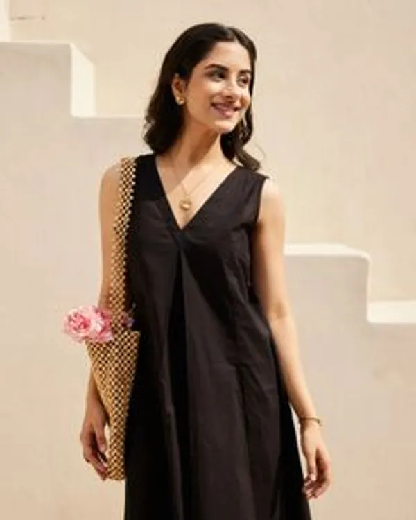 Pack_Of_2_Solid_Cotton_Blend_A_Line_Kurta_For_Women