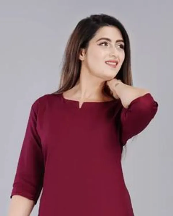 Prenterprises_Women_Night_Suit_Set_Maroon_Printed