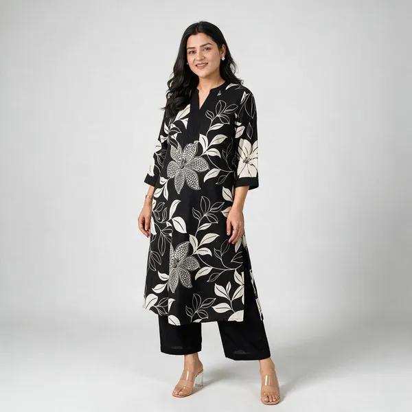 Shivwax_Women_Cotton_Kurta_Pant_Set