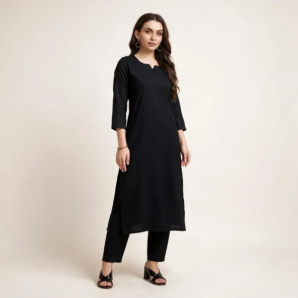 Cisnecom_Women_Cotton_Kurti_Pant_Set