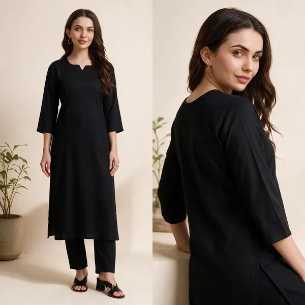 Cisnecom_Women_Cotton_Kurti_Pant_Set