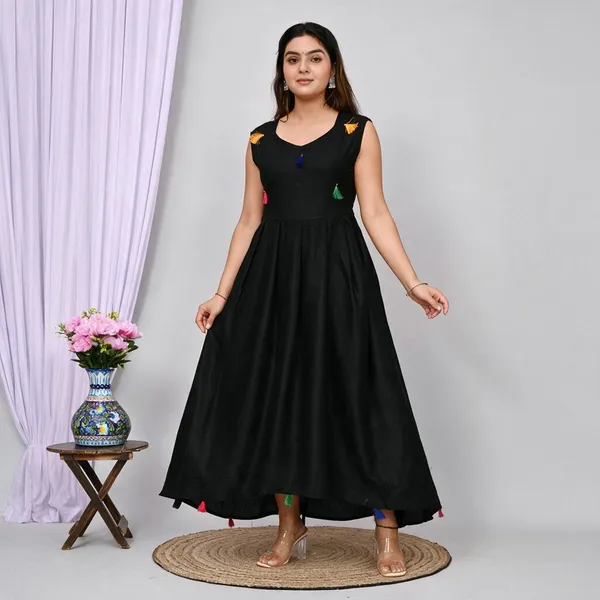 Mr_Fashion_Solid_Stitched_Anarkali_Gown_Black