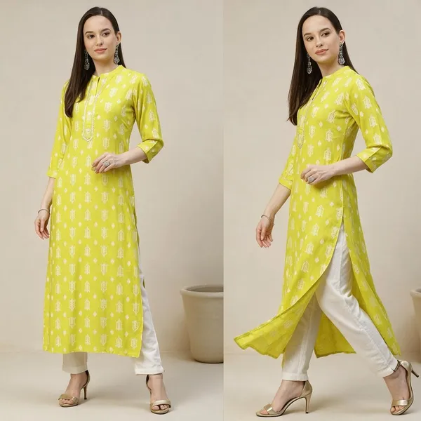 Bbcon_Printed_A_Line_Kurta_For_Women_Yellow