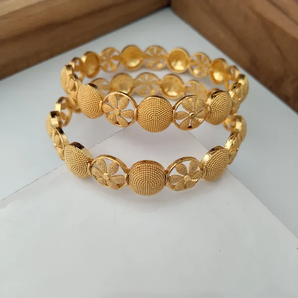 Gold_Tone_Textured_Floral_Bangles_Set_For_Women
