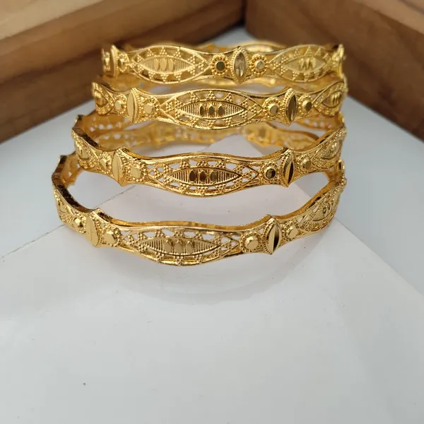 Gold_Tone_Filigree_Bangles_Set_For_Women