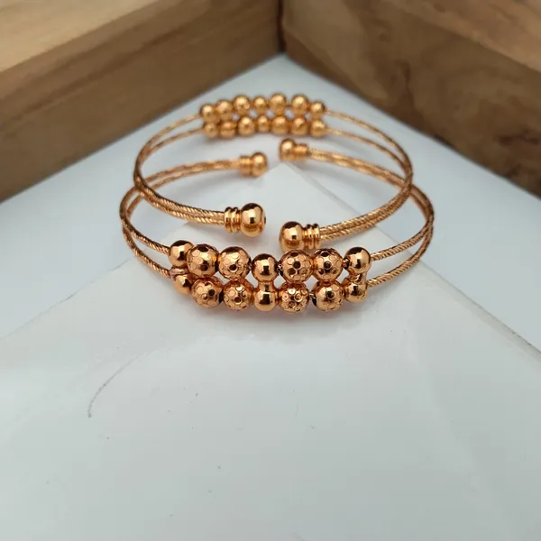 Gold_Tone_Beaded_Cuff_Bracelet_For_Women