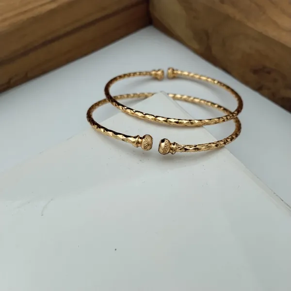 Gold_Tone_Textured_Open_Cuff_Bracelet_For_Women