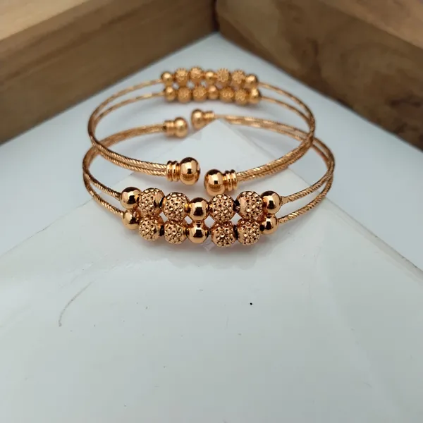 Gold-Tone_Beaded_Cuff_Bracelet_For_Women