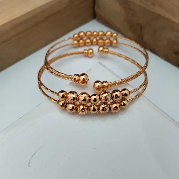 Gold_Tone_Beaded_Cuff_Bracelet_For_Women