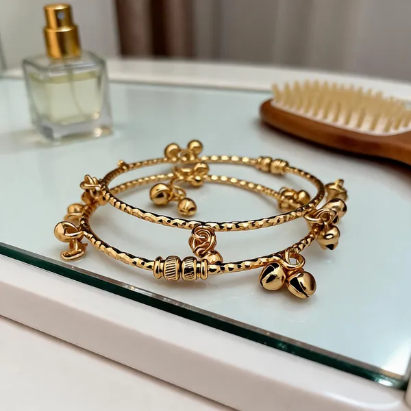 Gold_Tone_Charm_Bracelet_For_Women