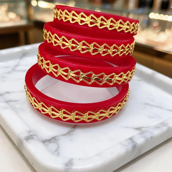 Red_Gold_Tone_Decorative_Bangles_Set_For_Women
