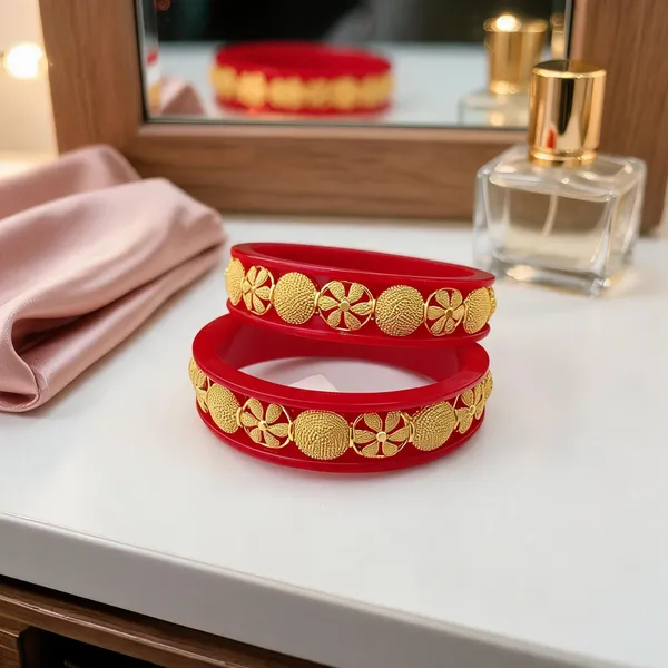 Red_Floral_Design_Bangles_For_Women
