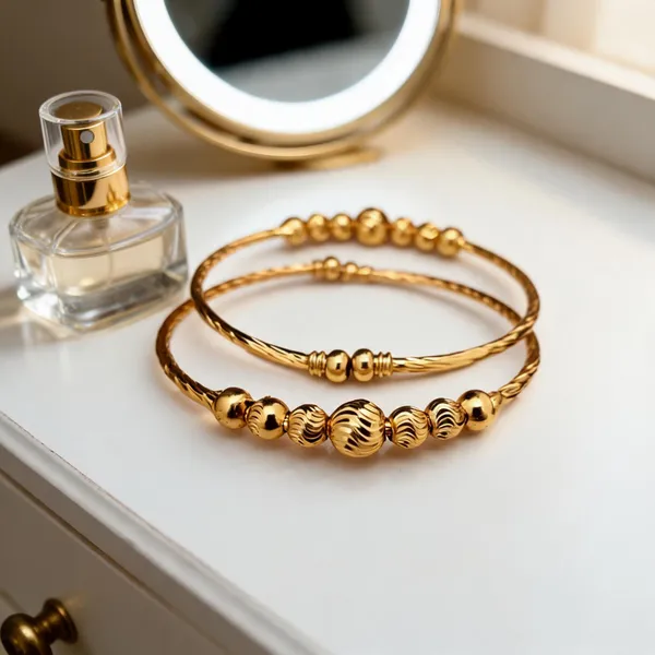 Gold_Tone_Beaded_Bracelet_For_Women