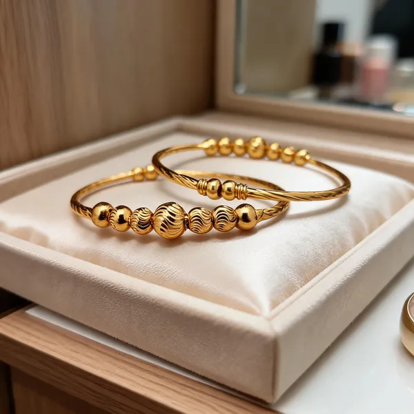 Gold_Tone_Beaded_Bracelet_For_Women