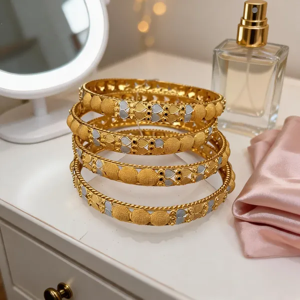 Gold-Tone_Embellished_Bangles_Set_For_Women