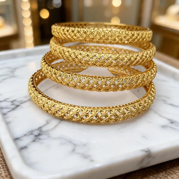 Gold_Tone_Filigree_Bangles_Set_For_Women