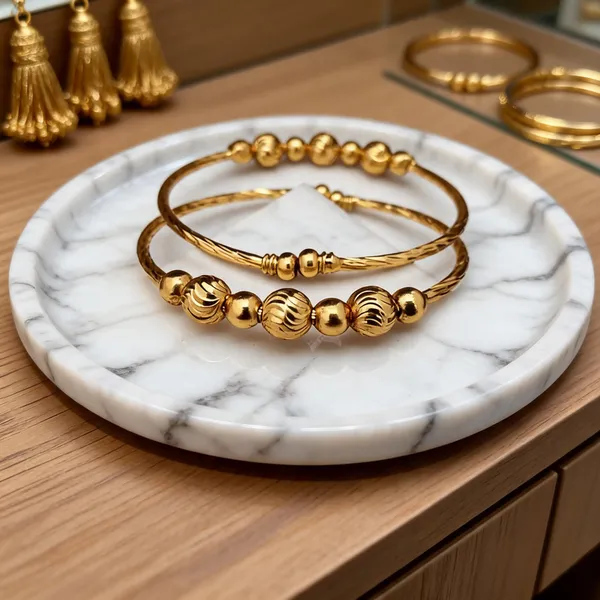 Gold_Tone_Beaded_Bracelet_For_Women