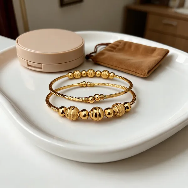Gold_Tone_Beaded_Bracelet_For_Women