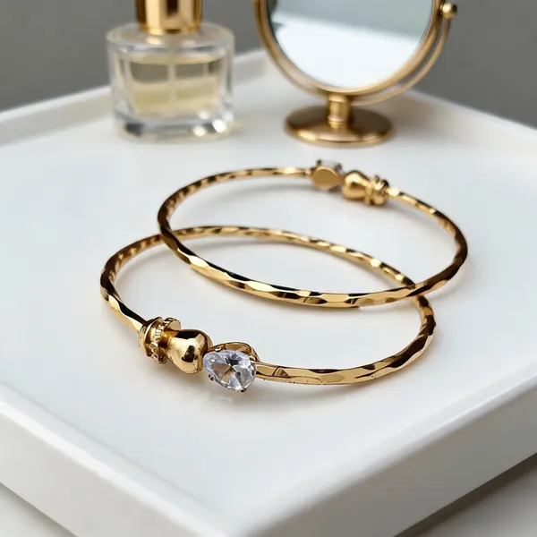 Gold-Tone_Stone-Studded_Bracelet_For_Women