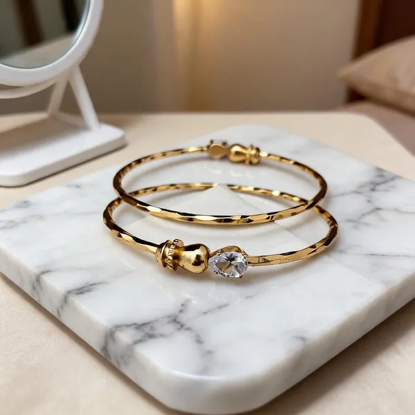 Gold-Tone_Stone-Studded_Bracelet_For_Women