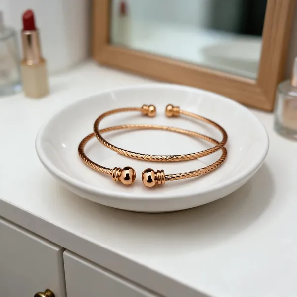 Gold_Toned_Twisted_Open_Cuff_Bracelet_For_Women