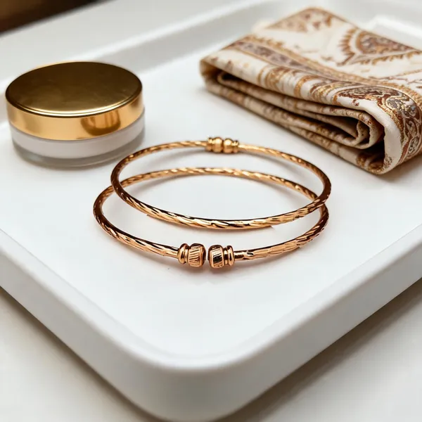 Gold_Tone_Twisted_Bangle_Bracelet_Set_For_Women