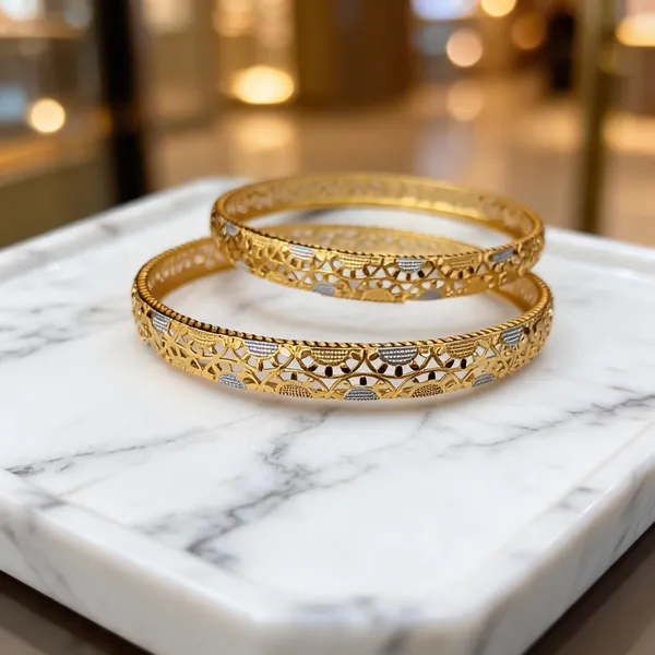 Gold_Tone_Filigree_Bangles_For_Women