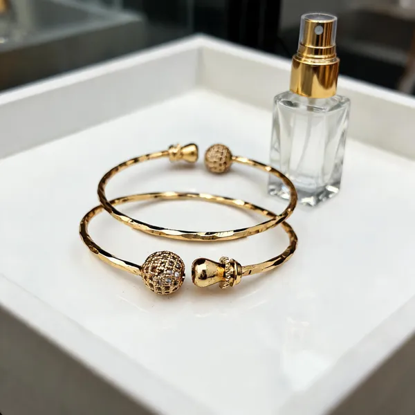 Gold-Tone_Embellished_Cuff_Bracelet_For_Women