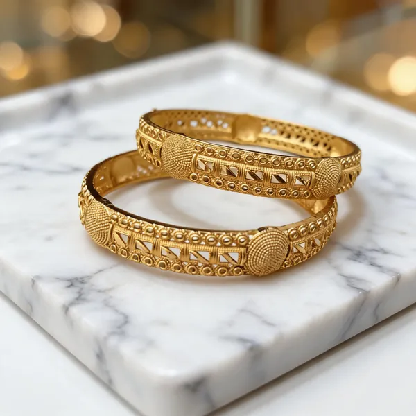 Gold_Tone_Ornate_Bangle_Set_For_Women