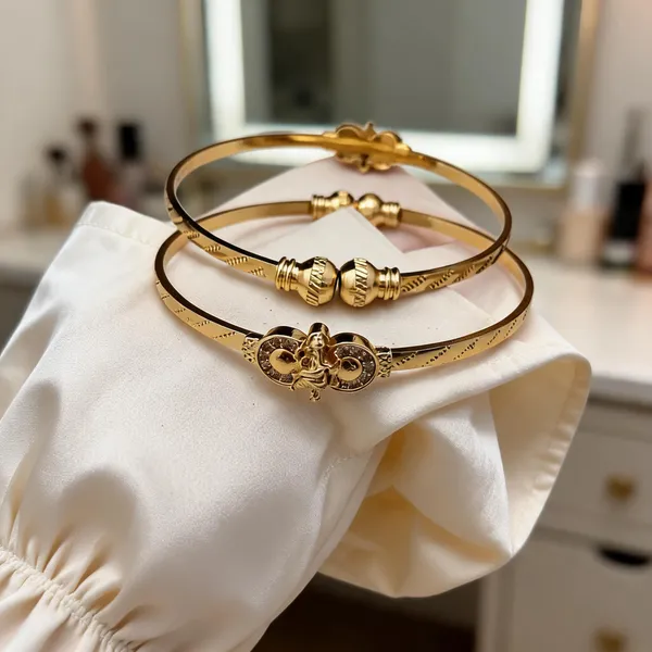 Gold_Tone_Ornate_Bracelet_For_Women