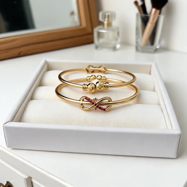 Gold_Tone_Embellished_Bracelet_For_Women