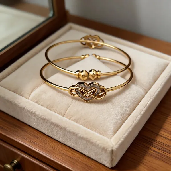 Gold-Tone_Embellished_Bracelet_For_Women
