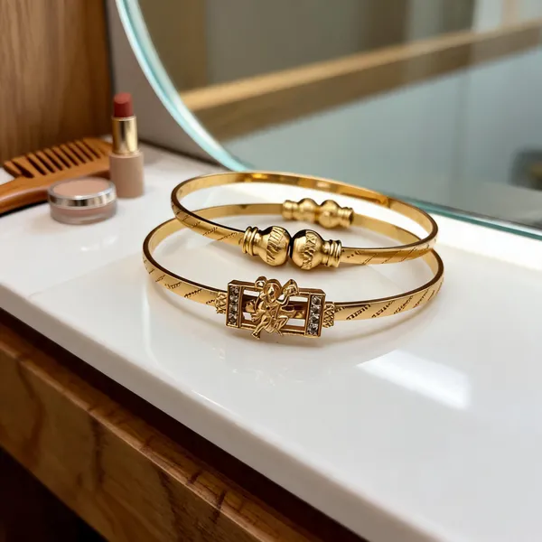 Gold_Tone_Embellished_Bracelet_For_Women