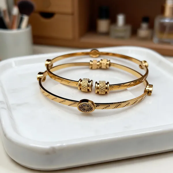 Gold_Tone_Embellished_Bracelet_Set_For_Women